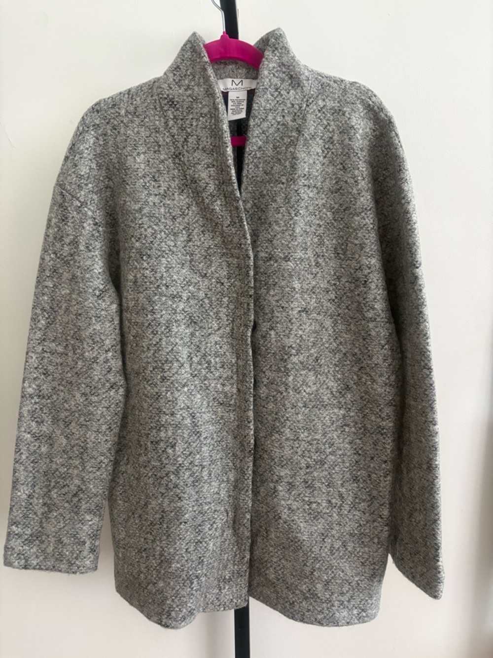 Magaschoni Gray Textured Sweater